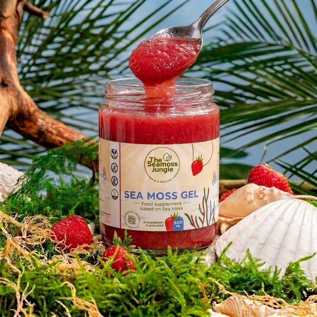 Sea Moss Gel – Aardbei - 500 ml