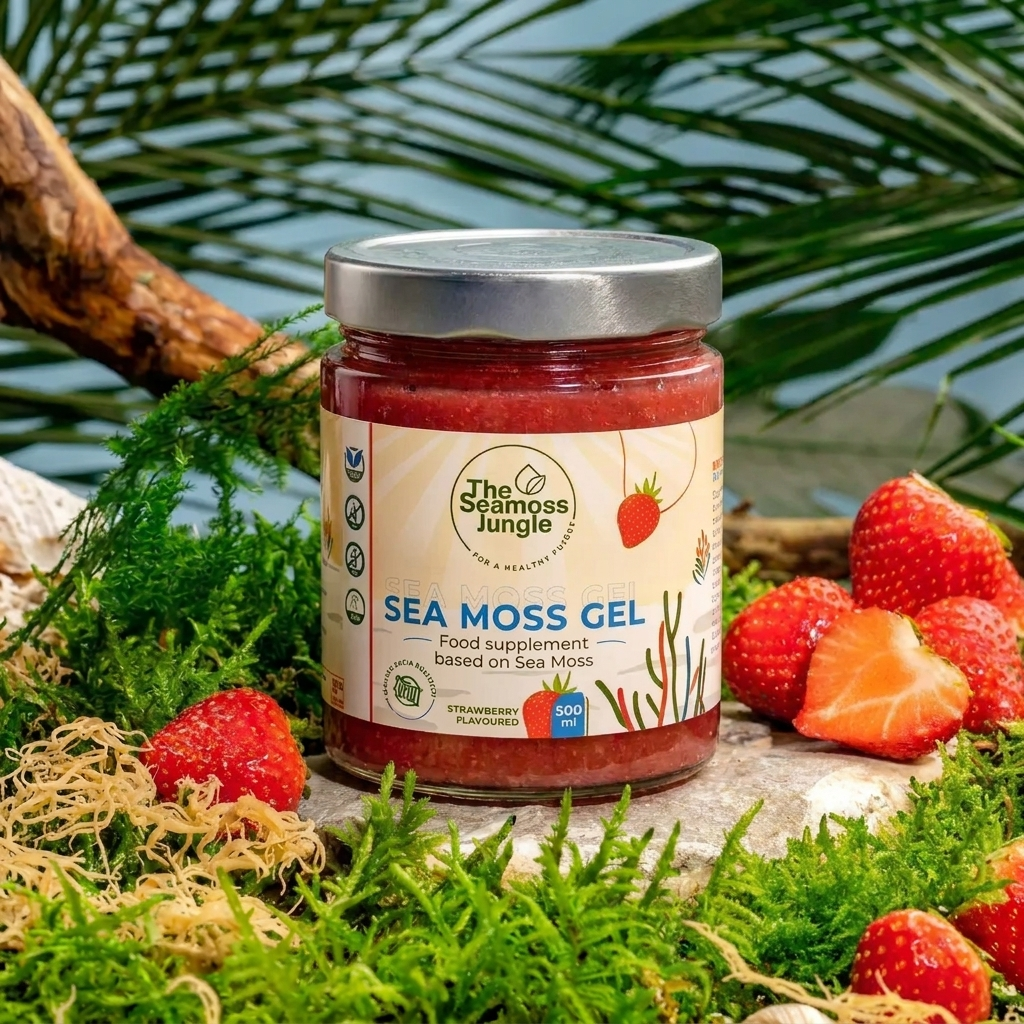 Sea Moss Gel – Aardbei - 500 ml